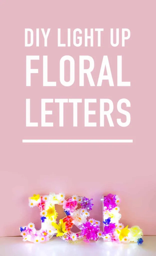Bespoke Bride DIY LIGHT UP FLORAL LETTERS 624x1024