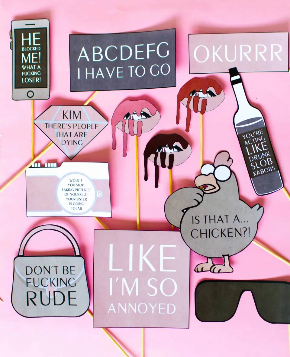 Bespoke DIY Photobooth Props